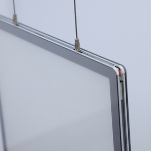 A4 0ne-Way Hanging Advertising <b>Light</b> Box Aluminum Profile Ultra Slim Lightbox Poster Frame Display Backlit <b>LED</b> <b>Light</b> Box - Product Image 3
