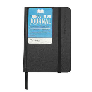 Meilleur prix, planificateur hebdomadaire minimaliste, 80 pages, carnet d'étudiant, format A5, couverture rigide en cuir, reliure cousue, logo personnalisé pour test - Product Image 3