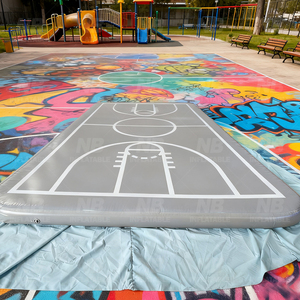 Tapis de gymnastique gonflable Airtrack en PVC imperméable pour le basketball et la gymnastique, avec pompe à air, taille personnalisée, DWF Air Track Gym gonflable - Product Image 6