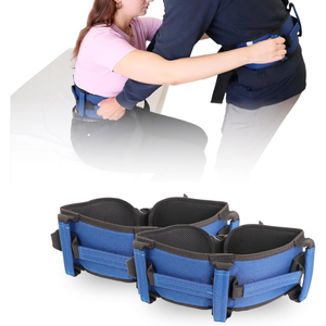 Cinturón de transferencia con 7 asas para paciente y cuidador (2 unidades), ayuda para levantar personas con movilidad reducida - Product Image 4