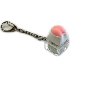 Bàn Phím Cơ Khí Key Cap Trục Tester Phim Hoạt Hình Acrylic Ánh Sáng Trọng Lượng Keychain Vòng Chìa Khóa Ngón Tay Báo Chí Áp Suất Thấp Đồ Chơi Mới Lạ - Product Image 6
