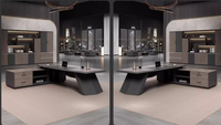 Bureau de bureau moderne avec tiroirs, bon marché, vente en gros, mobilier de bureau à domicile exécutif
