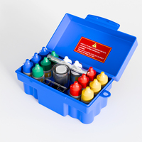 Kit de Prueba de Agua para Piscina y Spa 9 en 1, Portátil, Rápido y Preciso, para Evaluar la Calidad del Agua, Dureza, Cloro, pH, Alcalinidad y Ácido Cianúrico