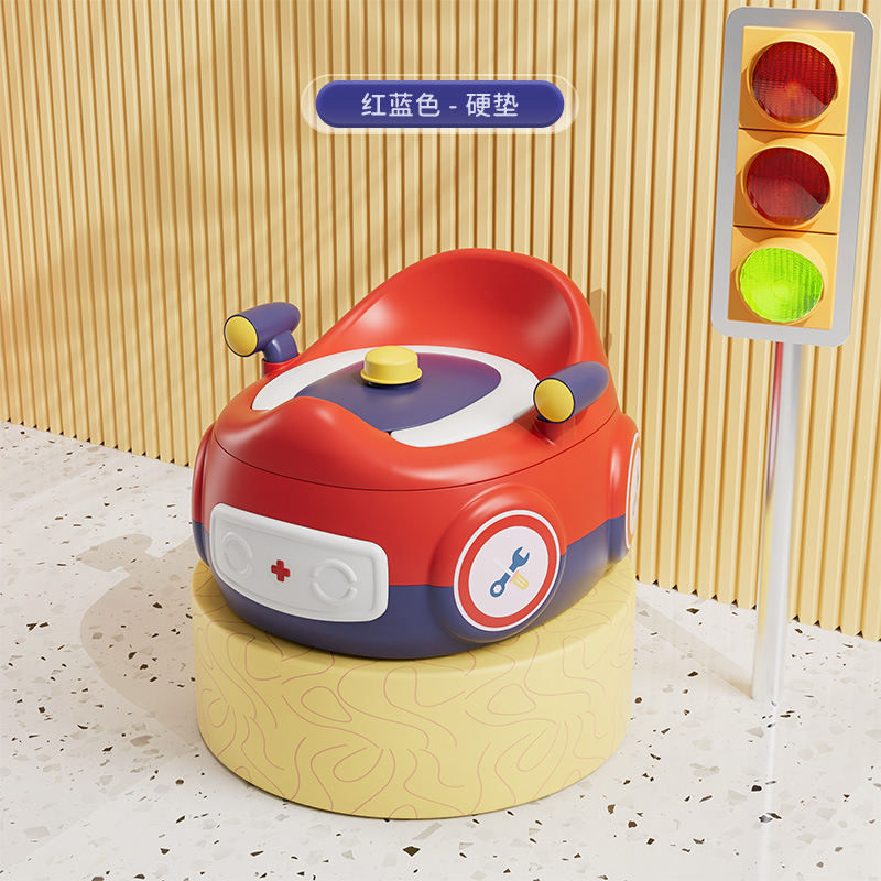 Coussin dur rouge et bleu [Toilettes de voiture multifonctionnelles]