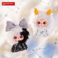 Gantungan Kunci Seri Bintang Penjaga Zodiak PVC Tema Hewan Blind Box Figur Mainan Mini Boneka Trendi Liontin Tas Grosir