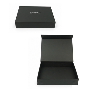 Caja de Regalo de Cuero PU Premium con Logotipo Personalizado, Caja de Embalaje Magnética Rígida Estilo Libro, Elegante Tapa con Bisagras Estilo Libro - Product Image 1