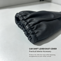 Nouveau produit populaire : Accessoires de modification automobile en cuir pour pommeau de levier de vitesse et cache-curseur de frein à main