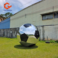Ballon de football géant gonflable, ballons miroir brillants, grand ballon de football pour événements sportifs