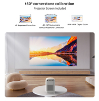 Mini projecteur portable CRE CR38, LED extérieur, 1080P, compatible 4K, WiFi intégré, câble USB, cinéma, Android, 4000 lumens, stéréo HIFI