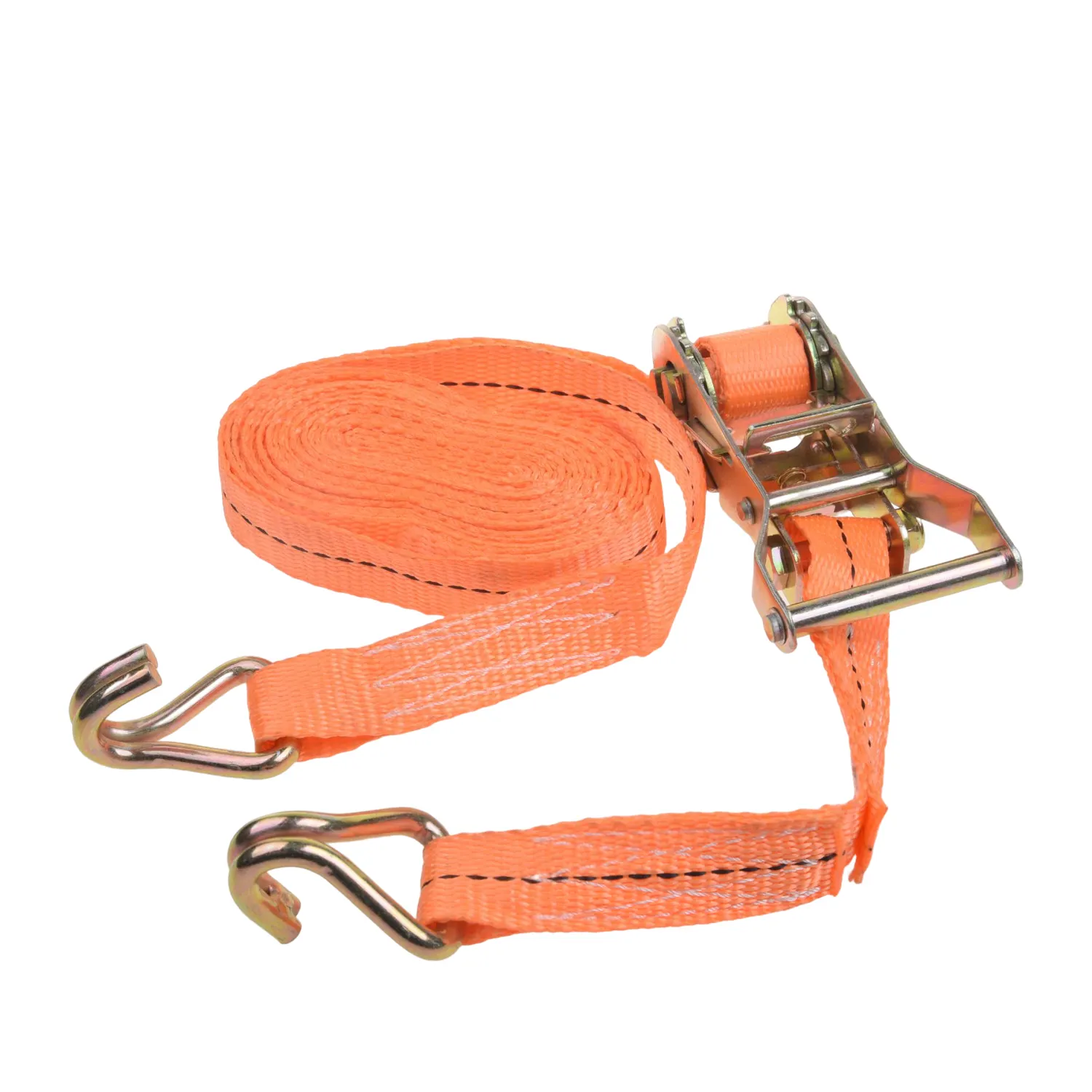 Hot Selling Heavy Duty 1500KG/3300LBS Polyester Cargo Lashing Belt Strap Safety Retractable Ratchet Tie Down Strap