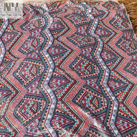 Tissu Nanyee Textile en gros, imprimé patchwork ethnique africain à motifs ondulés avec sequins