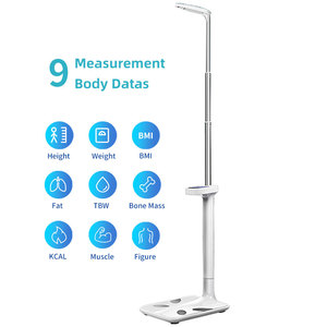 Unique Design LCD OEM Boby Height Measuring <strong>Stand</strong> <strong>With</strong> <strong>Weighing</strong> Fat Body Weight <strong>Scale</strong> for Machine - Product Image 1