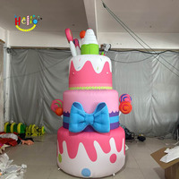 Gros Incroyable Beau Gâteau Gonflable Géant Pour La Décoration De Fête D'anniversaire