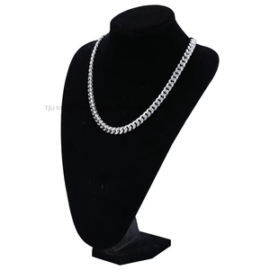 European American <b>Cross</b>-border for Men's Women's Trendy Clavicle Necklace Street Dance Accessories Zircon <b>Chain</b> - Product Image 3