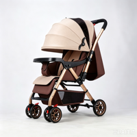 Poussette Bébé 2 en 1 High Landscape avec Poignée Réversible, Pliable, Amortissante, pour Nouveau-né