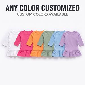 T-shirts et jupes tutu personnalisés pour poupées de 18 pouces, vente en gros, t-shirts et jupes tutu en coton 100% uni/imprimé pour vêtements de poupées de 18 pouces - Product Image 3