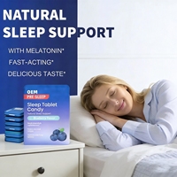 Fabricant professionnel de compléments alimentaires personnalisés pour le sommeil, gommes à mâcher pour un sommeil profond et rapide, comprimés de mélatonine