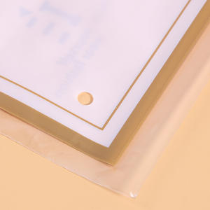 Transparent Color Frosted Zipper Plastic Clothing Bag Custom Waterproof Printed Frosted With Logo Clear - Product Image 4