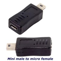 Adaptador de Carga para Teléfono Móvil, Micro USB Macho a Hembra, Mini 5 Pines, Conector Convertidor de 90 Grados