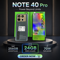 Smartphone Android 5G Big Screen Note40 Pro, processeur Deca Core, écran HD 120Hz 108MP, 24 Go de RAM, anglais/français