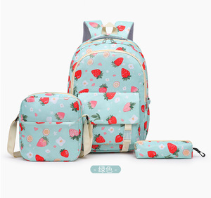 Carrying Backpack 4 in 1 Cute Backpack Sets Kids School Bag Set With Lunch Box Pencil Case Elegant Backpack Women - Product Image 3