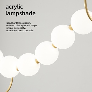 Không Tiêu Chuẩn Tùy Chỉnh Phòng Khách Phòng Ngủ Phòng Ăn Đèn Hình Dạng Có Thể Điều Chỉnh Phật Hạt Thủy Tinh Vòng Cổ Đèn Chùm - Product Image 5