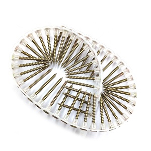 Vis à cloison sèche en plastique pré-assemblées 50/boîte, à tête trompette, installation rapide et facile, système de mesure métrique/pouces, boîte de 1000 - Product Image 2