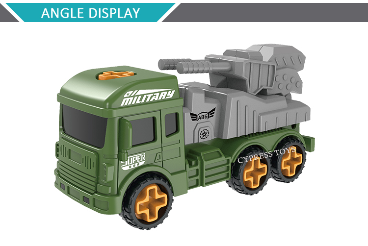Wholesale Creative Military DIY Assembly Car Toys Take Apart Truck Toys