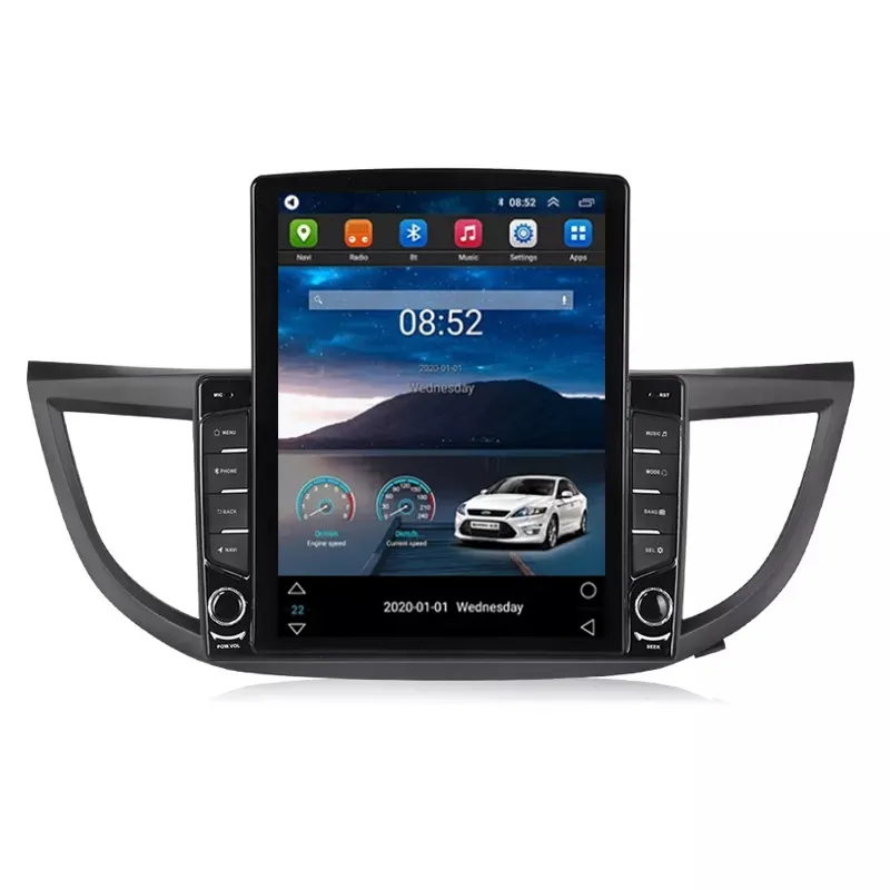 Tesla Android IPS Layar 2.5D Video Mobil untuk Honda CRV 2012-2016 1 + 16GB WIFI GPS BT Navigasi AM FM SWC Radio