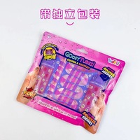 Jouet anti-Stress en PVC populaire poudre d'or sac à eau de sables mouvants tube d'eau amusant sensoriel pour enfants jouet à presser pour la ventilation