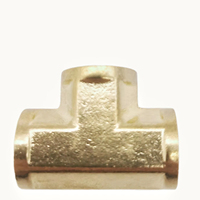 Té en laiton haute pression (FIP X FIP X FIP) NPT BSP BSPP pour la plomberie huile acier acier inoxydable PE forgeage disponible 10mm 14mm