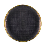 Verre 13 "Rotin Clair Chargeur Plaque 13 Pouces Cannelé