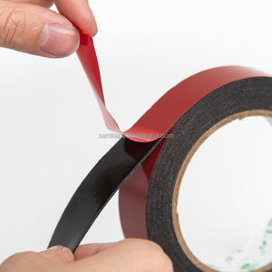 Ruban adhésif double face en mousse PE <span class=keywords><strong>noire</strong></span> 4 mm x 50 m, grand rouleau, ruban de montage de haute qualité pour moustiquaire - Product Image 1