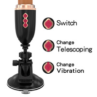 Automatischer Freihändiger Teleskop-Stoßdildo Vibrator für Frauen mit Starker Saugkraft Silikon Erotikspielzeug für Damen