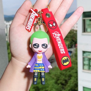 Gantungan Kunci Pahlawan Baru Thor Portabel 3D Karet Hulk Gantungan Kunci Anime Spider Bat Flash Man Gantungan Kunci Promosi Liontin Mobil Hadiah - Product Image 5