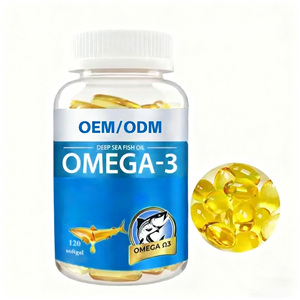 OEM/ODM魚油ビタミンEpa Dhaビーガンオメガ-3 6 9ハラールサプリメントバルク500mg 1000mg魚油オメガ3ソフトゲルカプセル - Product Image 1