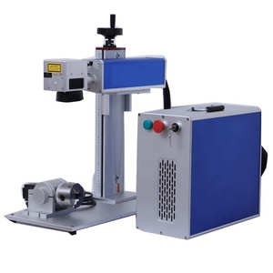 Máquina de grabado láser de fibra de acero inoxidable, brazalete de silicona, botella de plástico y Metal, impresora láser de código <span class=keywords><strong>Qr</strong></span> - Product Image 1
