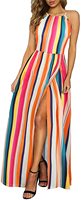 Robes décontractées pour femmes avec évider femmes sans manches longueur au sol robes décontractées dames Empire Floral robes décontractées avec Pri