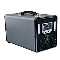 Batterie LiFePO4 au lithium-ion AC 600W 1200W, pack de batteries, MPPT, onde sinusoïdale pure, alimentation de secours en extérieur, station d'alimentation solaire portable