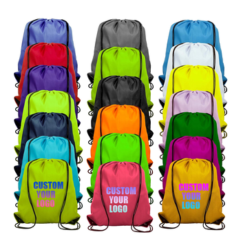 210D Polyester Waterproof Drawstring Backpacks Sports