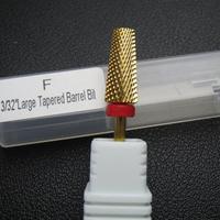 Fraise à ongles professionnelle haut de gamme en carbure conique à dents croisées pour le polissage de la poudre de trempage et le retrait du gel