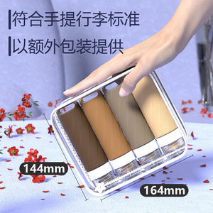 Silicone Travel Toiletries Set 90Ml Portable With Hook Reusable <b>Storage</b> For <b>Bathing</b> Essentials - Product Image 3