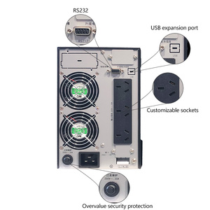 Hiệu Quả Cao Màu Xanh Lá Cây 6KVA 10KVA Duy Nhất Giai Đoạn Sóng Trực Tuyến UPS Tháp Uninterruptible Cung Cấp Điện Cho PC Hệ Thống An Ninh - Product Image 3