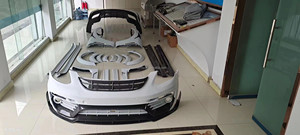 Nuevo Kit de Parachoques Delantero de Fibra de Carbono, Faldones Laterales y Difusor Trasero Atornillable para Kit de Carrocería Turbo S - Product Image 6