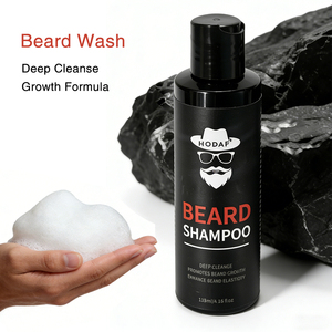 Shampoo pour <span class=keywords><strong>barbe</strong></span> pour hommes, nettoyage en profondeur, favorise la croissance, nourrit, renforce et adoucit les poils du visage, étiquette privée OEM - Product Image 2