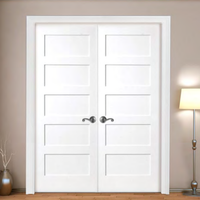 Prima Shaker moderne personnalisé Portes intérieures en bois écologiques pour maisons Finition peinte en laque Ouverture par poussée et traction