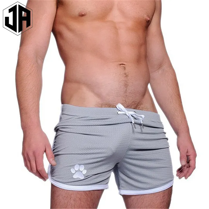 2021 New Muscle Workout Summer Male'S Sports Shorts Beach Pants Leisure Fitness Quick-Drying Ultra Breathable Men Mesh Shorts