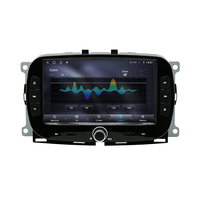 Autoradio Android 7 pouces pour Fiat 500, montage sur tableau de bord, écran tactile capacitif IPS 1024x600, CarPlay sans fil, garantie 1 an