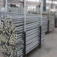 Poteau de support télescopique industriel robuste en acier avec base trépied pour coffrage de dalle d'hôtel, option en alliage d'aluminium haute résistance