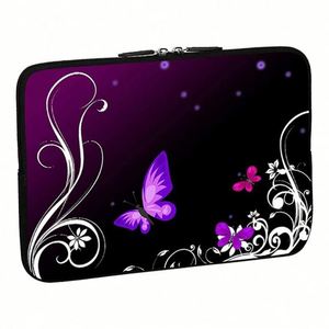 Funda Protectora Impermeable para Portátil de 15.6 Pulgadas, Diseño de Mariposa, con Logotipo Personalizado, Funda de Neopreno - Product Image 1